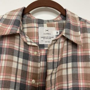 American Colors Flannel Button Down- M